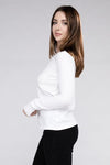 Cotton Crew Neck Long Sleeve T-Shirt