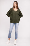 3/4 Length Textured Top