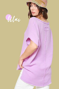V-Neck Gauze Top