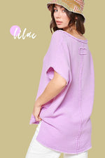 V-Neck Gauze Top