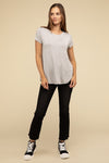 Round Hem Short Sleeve Tee
