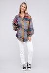 Multicolor Check Shirt Jacket