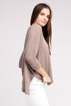 3/4 Length Textured Top
