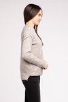 Hi-Low Hem Round Neck Sweater