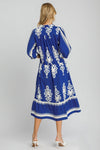 Umgee Midi Dress in Blue