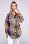 Multicolor Check Shirt Jacket