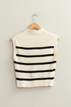 Striped Polo Vest