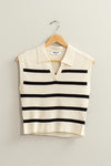 Striped Polo Vest