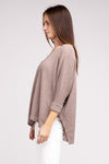 3/4 Length Textured Top