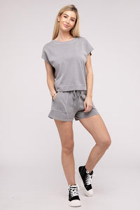 Casual Cotton Shorts Set