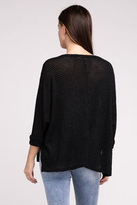 3/4 Length Textured Top