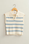 Striped Polo Vest