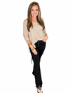 Judy Blue High Waist Button Fly Bootcut Jeans in Black