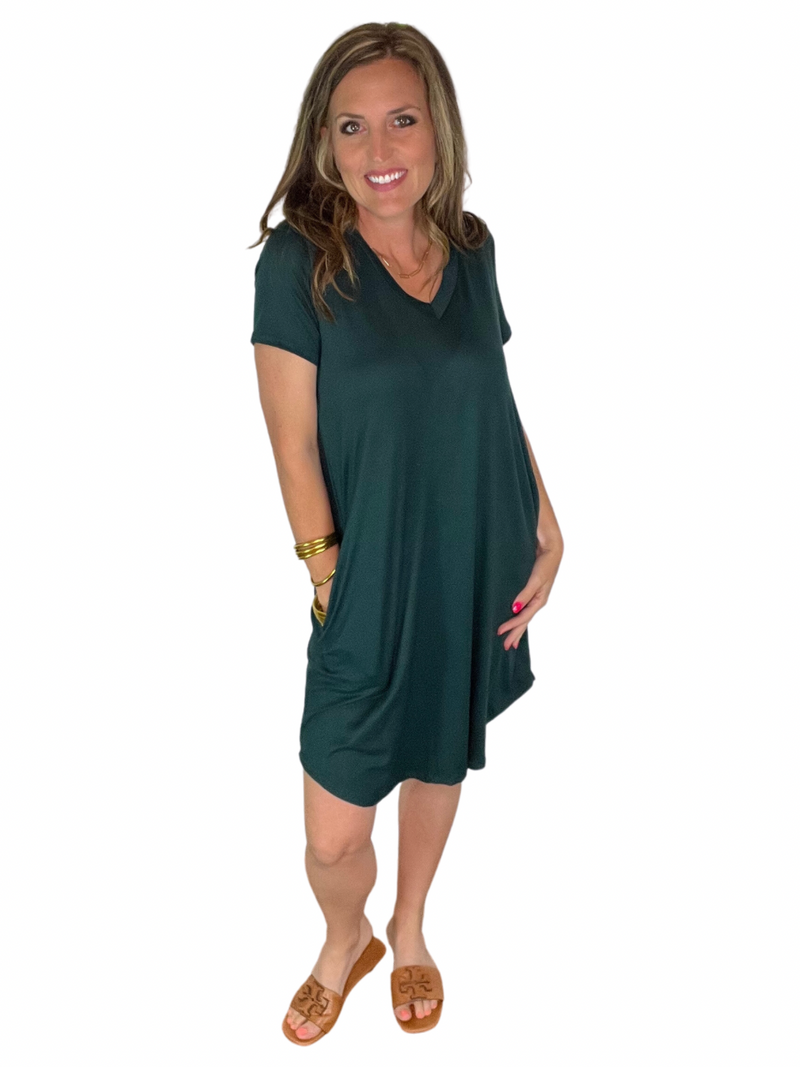 V-Neck T-Shirt Dress