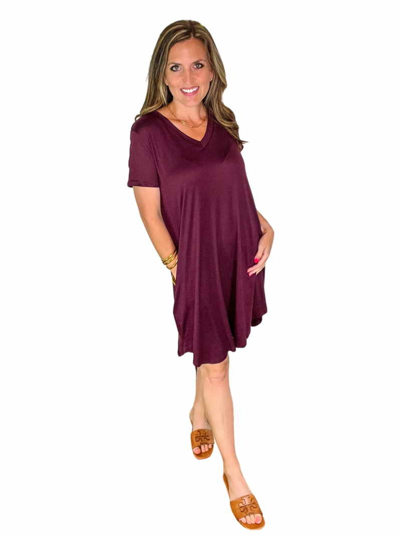 V-Neck T-Shirt Dress