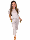 Textured Lounge Wear Set in Green