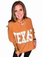 Corded Texas Pullover in Spice