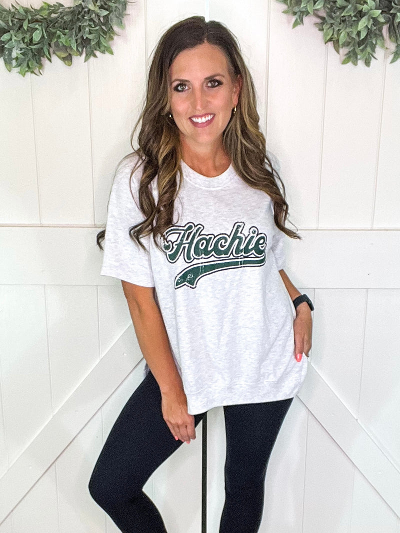 Hachie French Terry Side Slit Top