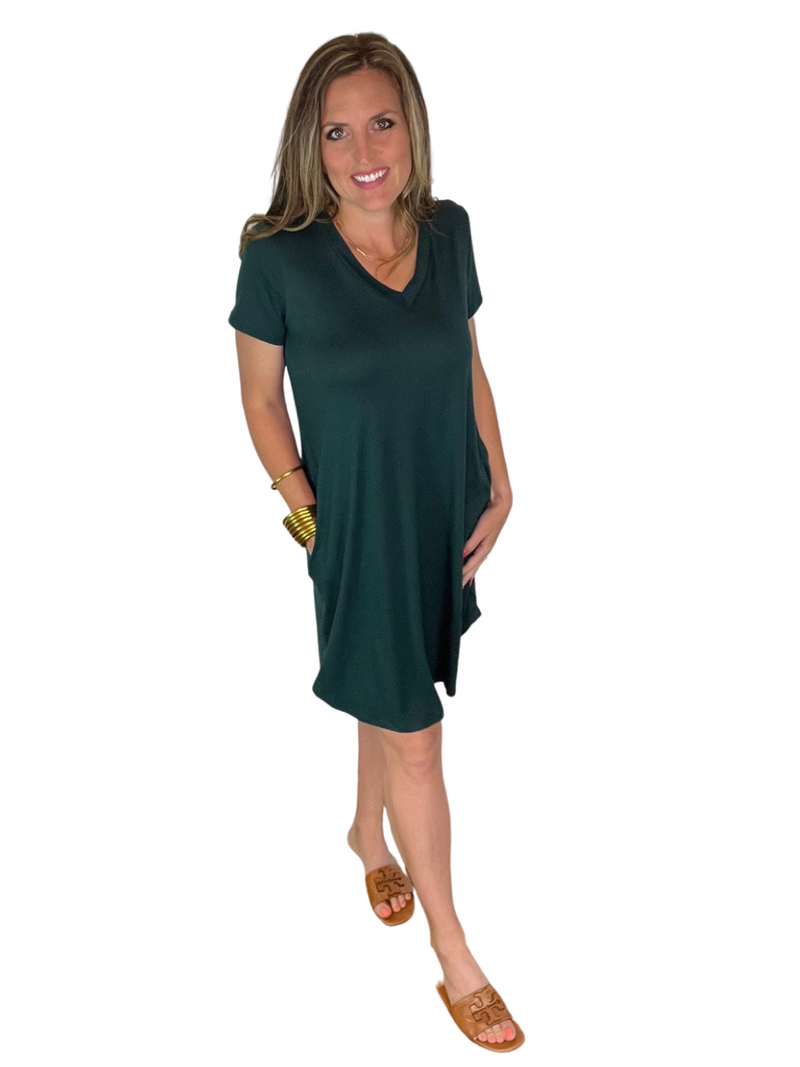 V-Neck T-Shirt Dress