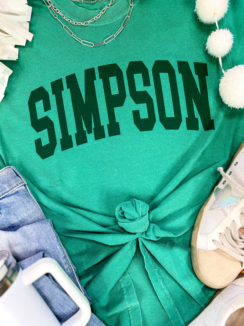 Simpson Comfort Colors Short Sleeve T-Shirt in Green