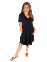 V-Neck T-Shirt Dress