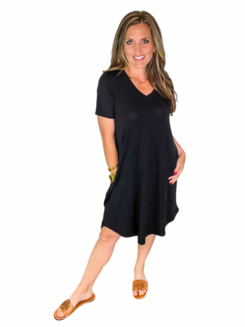 V-Neck T-Shirt Dress
