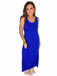 Sleeveless Scoop Neck Maxi Dress