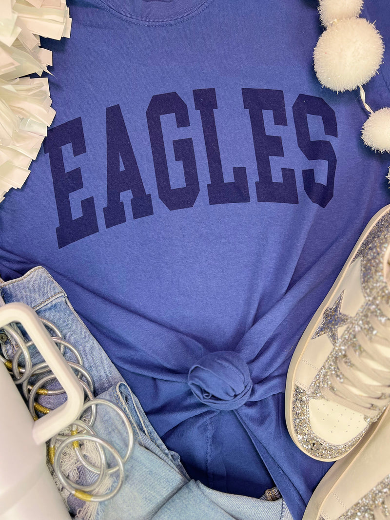 Eagles Comfort Colors Short Sleeve T-Shirt in Blue