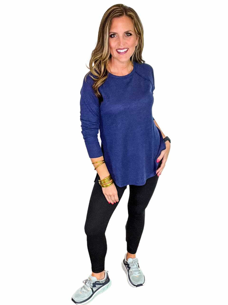 Long Sleeve Side Slit Sleeve Top