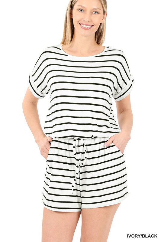 Striped Romper