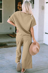 Textured Pants Set