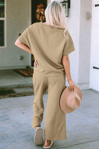 Textured Pants Set