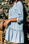 Button Down Denim Dress
