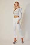 High Rise Ankle Skinny Jeans