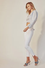 High Rise Ankle Skinny Jeans