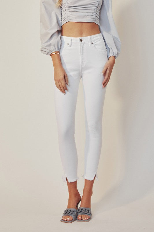 High Rise Ankle Skinny Jeans