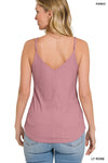 Ribbed Snap Button Cami Top STEAL