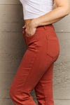 Judy Blue Terracotta Mid Rise Slim Bootcut Jeans