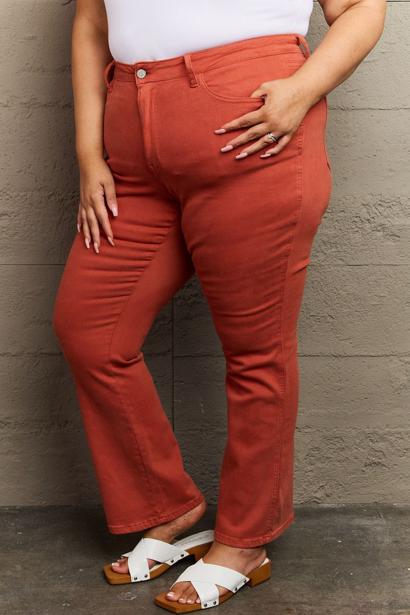 Judy Blue Terracotta Mid Rise Slim Bootcut Jeans