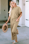 Textured Pants Set