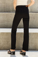 Judy Blue High Waist Button Fly Bootcut Jeans in Black