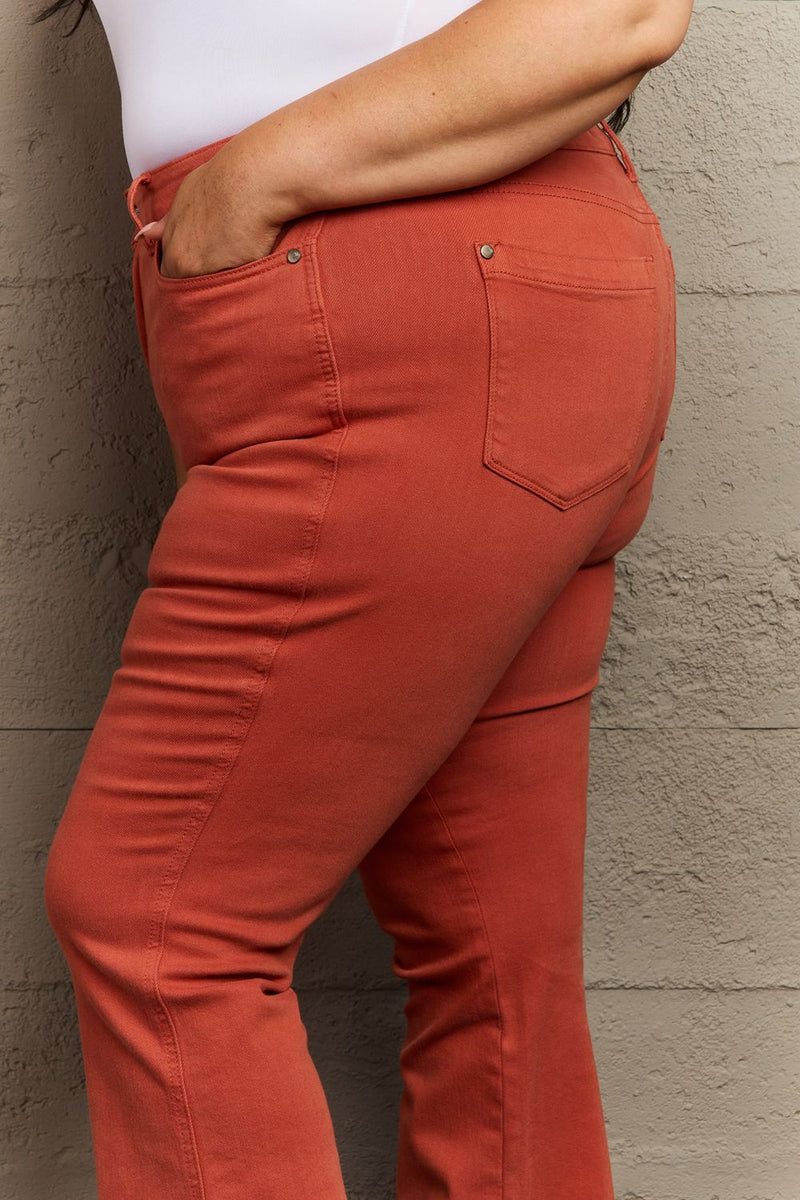 Judy Blue Terracotta Mid Rise Slim Bootcut Jeans
