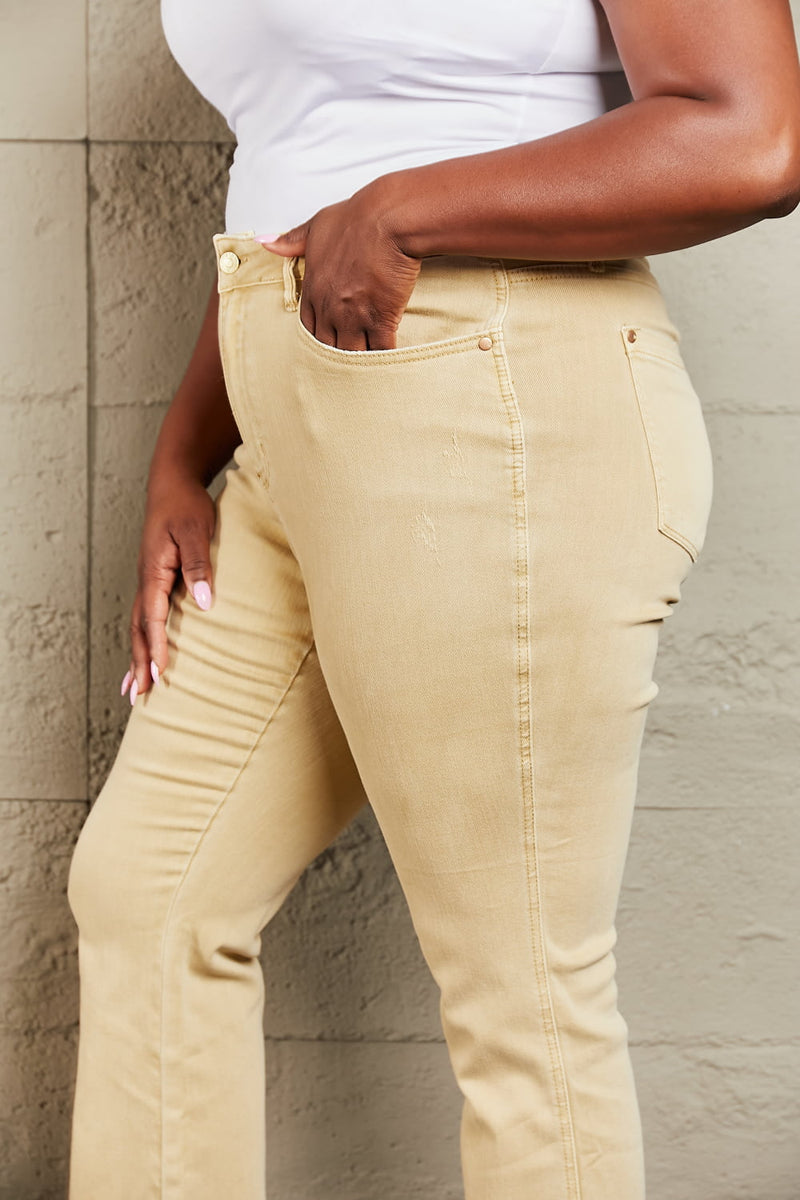 Judy Blue Mid Rise Garment Dyed Bootcut Jeans