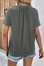 V-Neck Short Sleeve Top