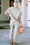 Textured Pants Set