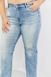 Judy Blue Distressed Straight Leg Jeans