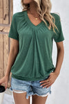 V-Neck Short Sleeve Top