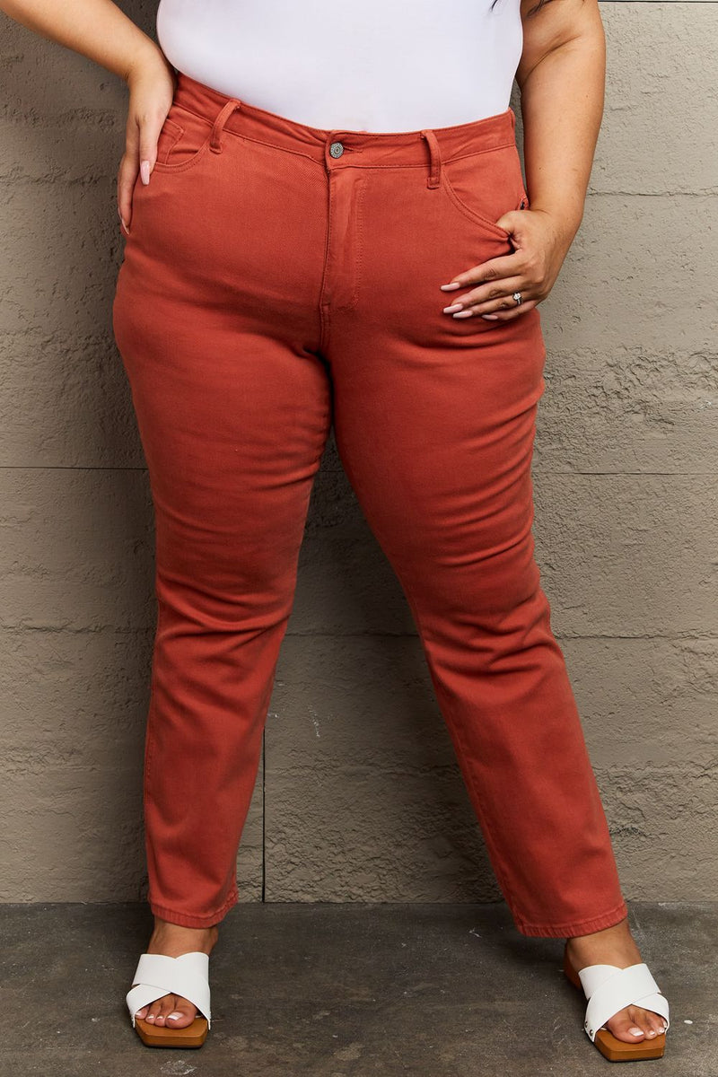 Judy Blue Terracotta Mid Rise Slim Bootcut Jeans