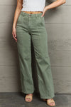 Judy Blue High Waist Straight Fit Jeans in Sage