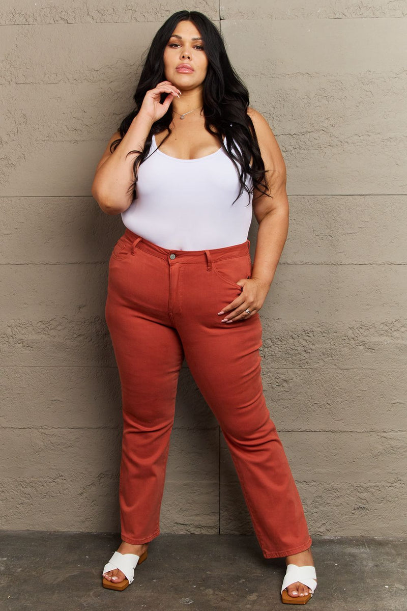 Judy Blue Terracotta Mid Rise Slim Bootcut Jeans